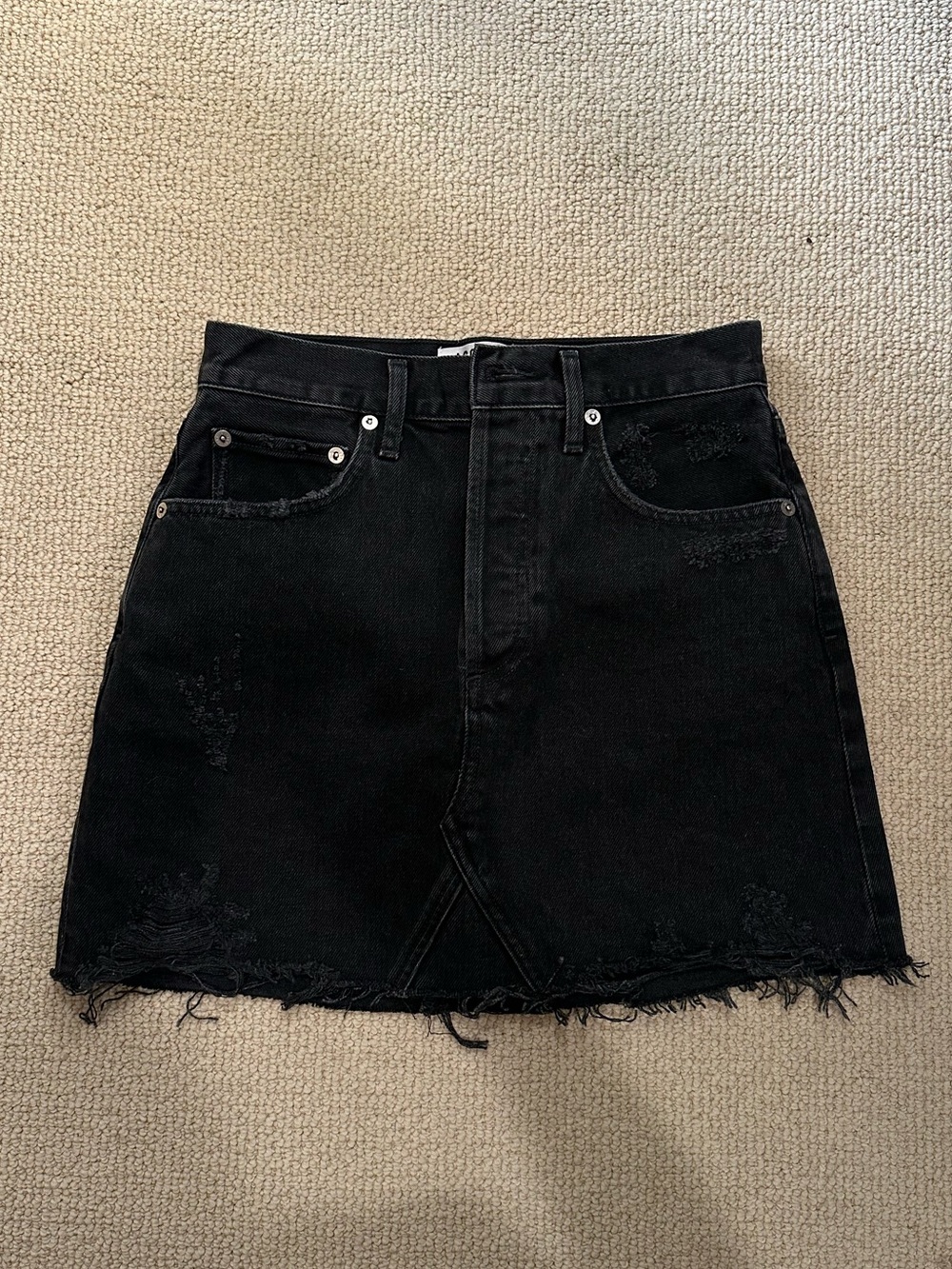 AGOLDE Quinn High Rise Mini Skirt